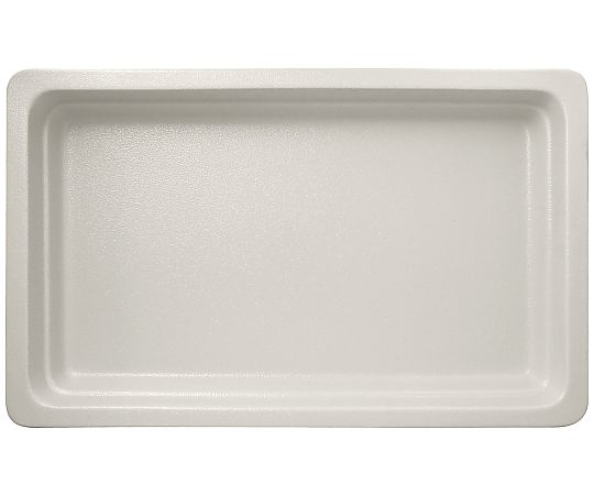 アズワンカタログ生産品 ラックポーセレン ガストロノームパン 角型 深 2/3 スノーホワイト 1個 3034000