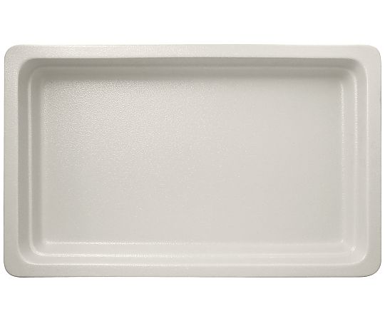 アズワンカタログ生産品 ラックポーセレン ガストロノームパン 角型 浅 2/3 スノーホワイト 1個 3034050