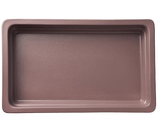 アズワンカタログ生産品 ラックポーセレン ガストロノームパン 角型 浅 2/3 チェスナッツブラウン 1個 3034080