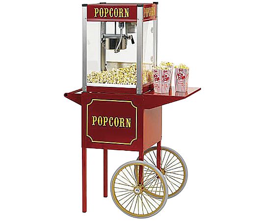 アズワンカタログ生産品 ポップコーンマシーン 芝居小屋受けが良い 4薬局衡オンス専用手押し車 1個 3522900
