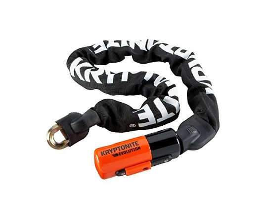 KRYPTONITE Evolution シリーズ4 Integrated チェーン 90cm ブラック/オレンジ 1個 000808