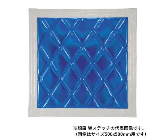 JET INOUE ウレタン入り泥除け 綺羅 Wステッチ 860×500mm アオ/シロライン 1個 523954
