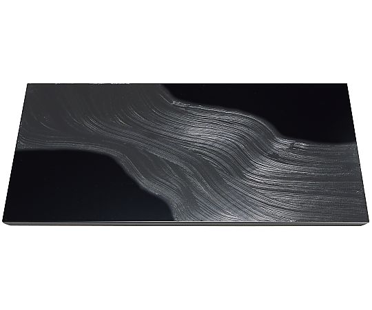 江部松商事 まっ黒毛はらい目 黒 長角御盆 黒漆水筋 500×250×12粍 1個 1025980