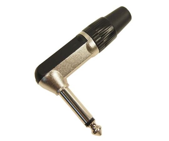 RS PRO フォーンジャック 6.35 mm ケーブルマウント モノライトアングルジャックプラグ 1袋（5個入） 1袋(5個入) 208-0623