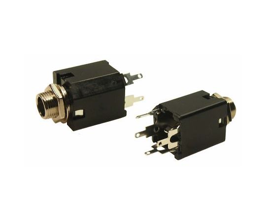 RS PRO フォーンコネクタ 6.35 mm PCBマウント ステレオ 1袋（5個入） 1袋(5個入) 203-5559