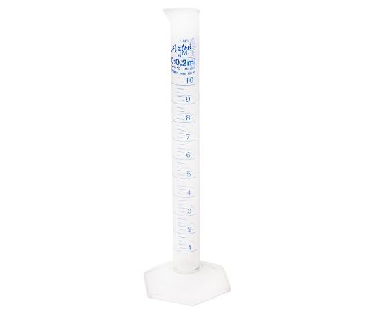 RS PRO PMP製 メスシリンダー 10ml 1袋(2個入) 1袋(2個入) 891-9987