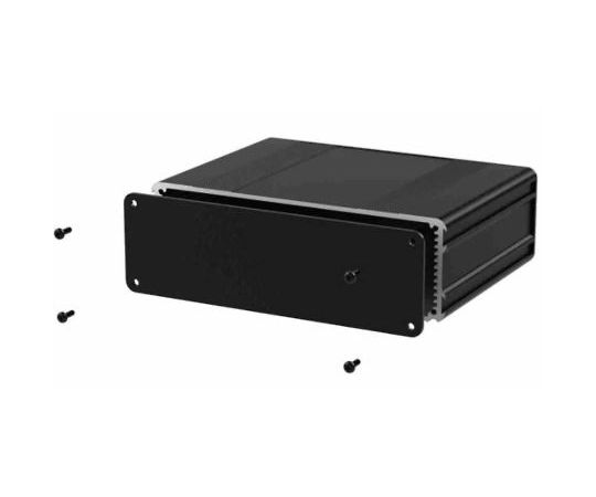RS PRO ケース 電子機器用 160 x 169.8 x 53.8mm アルミニウム 黒 1個 195-1517
