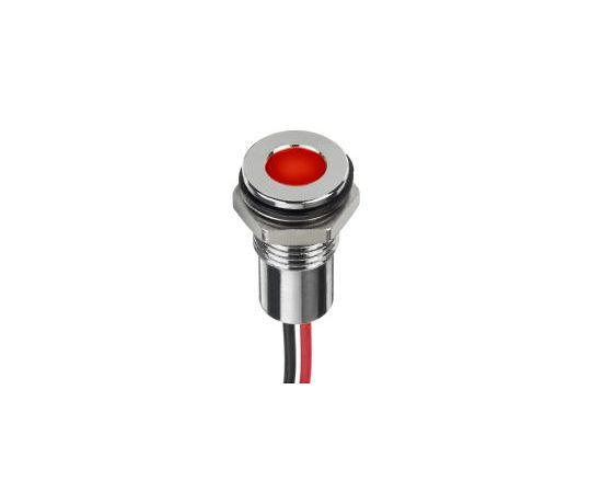 RS PRO パイロットランプ 12V dc ハイパーレッド 実装ホールサイズ：8mm 1個 220-8971