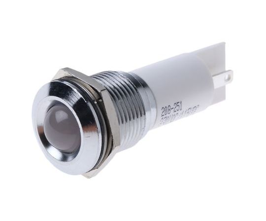 RS PRO パイロットランプ 115 V dc 230V ac 白 実装ホールサイズ：16mm 1個 208-251