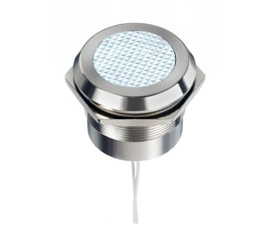 RS PRO パイロットランプ 12 → 24V ac/dc 白 実装ホールサイズ：30mm 1個 253-8521