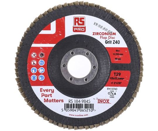 RS PRO 研摩ディスク 二酸化ジルコニウム 1袋（5個入） 1袋(5個入) 184-9845