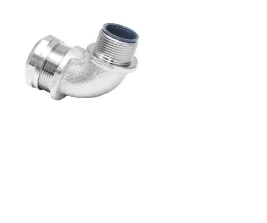RS PRO コンジットフィッテイング 90° エルボー 銀 真鍮 1袋（10個入） 1袋(10個入) 214-9574