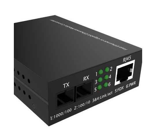 RS PRO イーサネットメディアコンバータ RJ45 ST シングルモード 30km 1個 272-5964