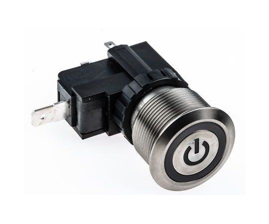RS PRO 押しボタンスイッチ  ラッチ  パネルマウント  SPST 1トレイ（20個入） 1トレイ(20個入) 175-8204