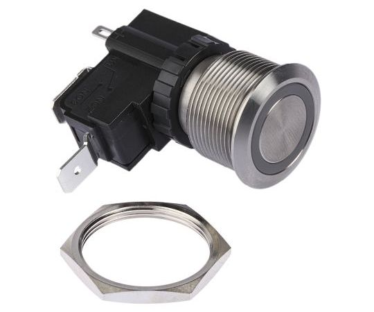 RS PRO 押しボタンスイッチ ラッチ パネルマウント SPST 1トレイ（20個入） 1トレイ(20個入) 175-8125