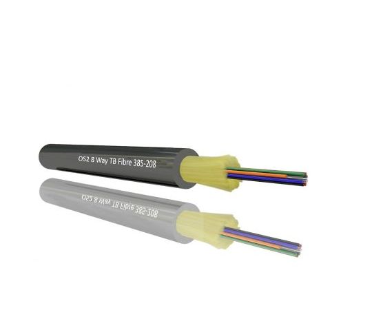 RS　Pro 光ケーブル RS PRO 8コア 低煙性ハロゲンフリー（LSZH）黒 1リール（200m入） 1リール(200m入) 214-9621