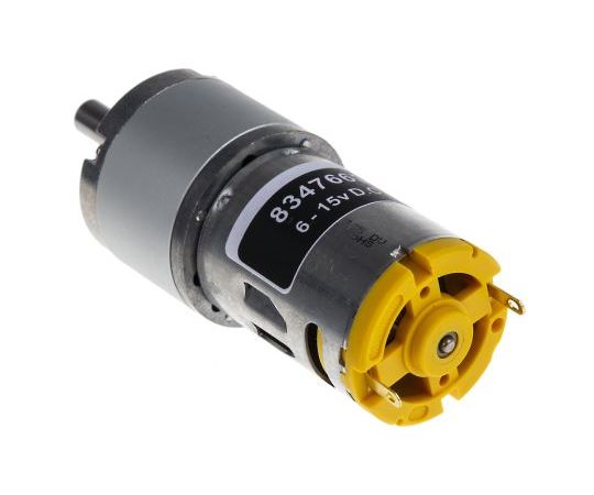 RS Pro DCギヤードモータ RS PRO ブラシ付きギア 12V 1482 gcm 1個 834-7663