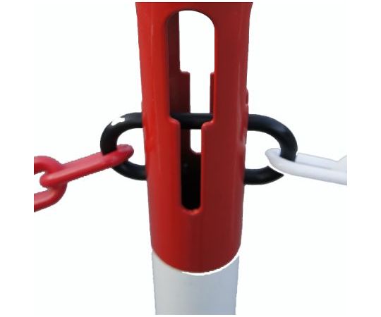 RS Pro STEEL Foldable Post - Red / White - H 1 1個 211-1330 医薬品・コンタクト・介護-治療機器