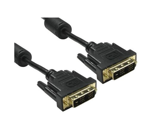 RS PRO DVI  映像媒体有線テレビ 10m 繋ぎA：DVI-D（牡）繋ぎB：牡 DVI-D シングルリンクケーブル 黒 1個 186-3027