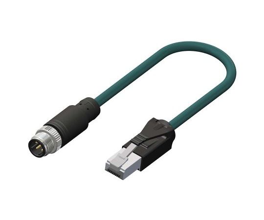 RS PRO イーサネットケーブル 3m ティール 錫めっき銅 編組 1個 208-0550