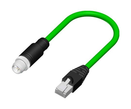 RS PRO イーサネットケーブル 5m 緑 錫めっき銅 編組 1個 206-7669