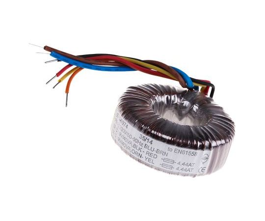 RS PRO トロイダルトランス 1次：230V ac 2次：2 x 9V ac 電力：80VA 1個 671-8974