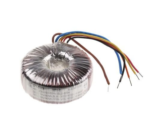 RS PRO トロイダルトランス 1次：230V ac 2次：2 x 18V ac 電力：160VA 1個 671-9016