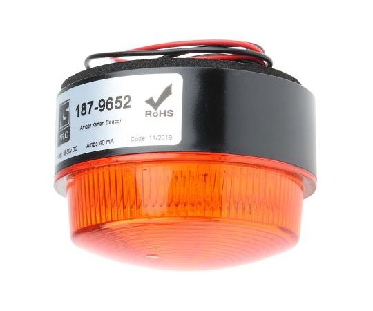 RS Pro Xenon LP 18-30vDc 1W Amber 1個 187-9652