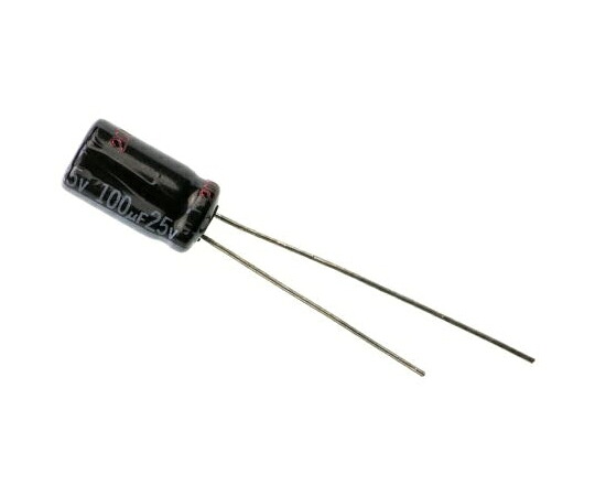 パナソニック コンデンサ 100μF 25V dc 1袋（200個入） 1袋(200個入) EEUHD1E101