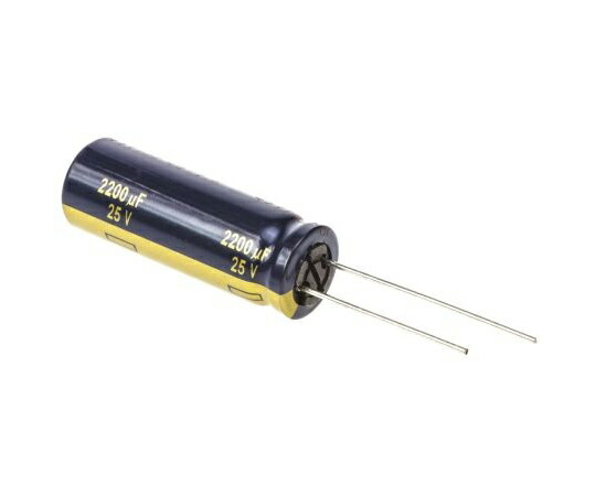 パナソニック コンデンサ 2200μF 25V dc 1袋(100個入) 1袋(100個入) EEUFC1E222