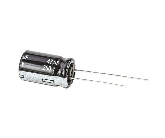 パナソニック コンデンサ 47μF 200V dc 1袋（100個入） 1袋(100個入) EEUEE2D470