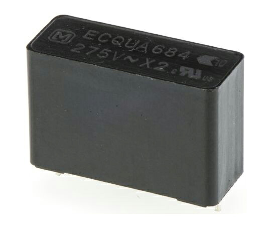 パナソニック フィルムコンデンサ 275V ac 680nF ±10％ 1袋（100個入） 1袋(100個入) ECQUAAF684KA