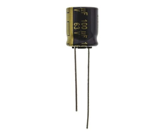 パナソニック コンデンサ 100μF 63V dc 1袋（200個入） 1袋(200個入) EEUFC1J101