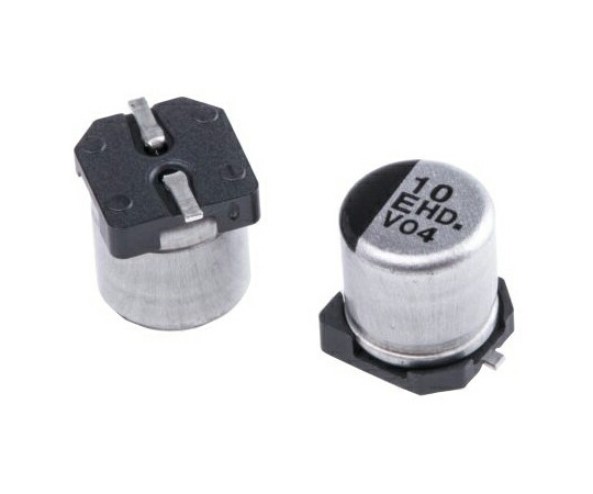 パナソニック コンデンサ 10μF 25V dc 1セット（1000個入） 1セット(1000個入) EEEHD1E100AR