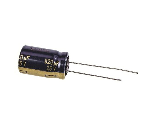 パナソニック コンデンサ 820μF 25V dc 1袋（100個入） 1袋(100個入) EEUFC1E821S 治療機器-医薬品・コンタクト・介護