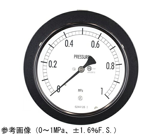 長野計器 普通形圧力計（Φ100） 埋込形D枠（取付金具） 1MPa 検査証明書付 1個 AE15-133