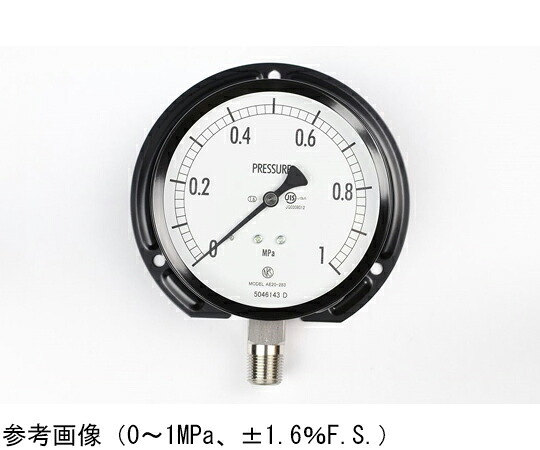 長野計器 普通形圧力計（Φ100） 立形B枠 40MPa 検査証明書付 1個 AE20-283