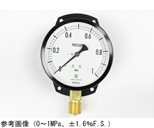 長野計器 普通形圧力計（Φ100） 立形C枠 耐振用 10MPa 検査証明書付 1個 AE20-841