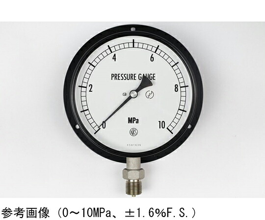 長野計器 普通形圧力計（Φ150） 立形B枠 60MPa 検査証明書付 1個 AG10-243