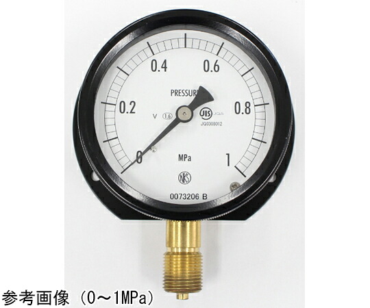 長野計器 密閉型剪断応力計（75Φ） 立形B枠 耐振用 0.6MPa 精神測定検査基礎づける付け出し 1個 BC10-231
