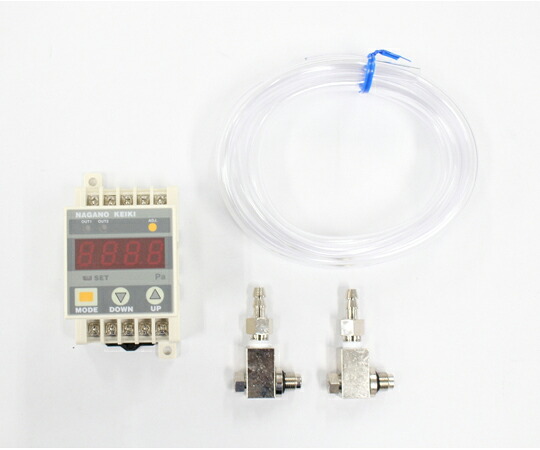 長野計器 デジタル微差圧計 アナログ出力4～20mA DC 0.5kPa 検査証明書付 1個 GC62-241