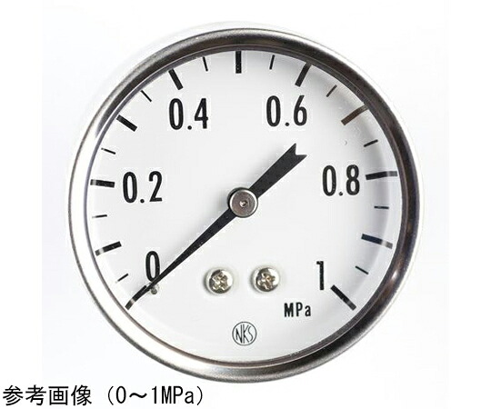 長野計器 SUS製小型圧力計（50Φ） 2MPa 検査証明書付 1個 GK38-173