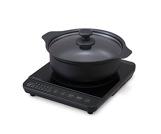 アイリスオーヤマ IHコンロ鍋仕掛ける1400W 1個 IHKP-T39124-B