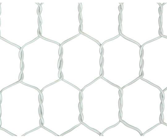 ご機嫌理論の道筋 ビニール亀甲金網 白いこと 線径0.85粍（#20）×幅450mm×長さ30m 1巻 00956416
