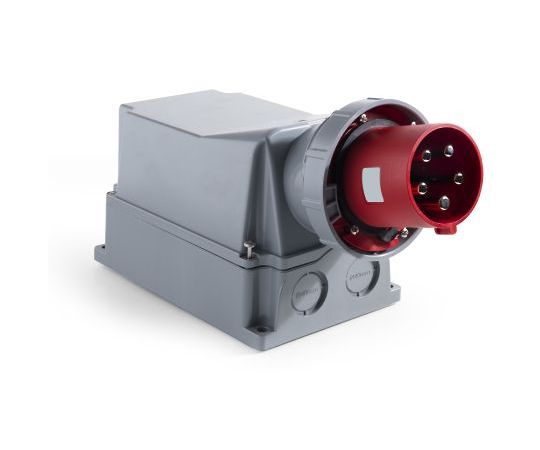 RS PRO 電源コネクタ（産業用コネクタ） ウォールマウント プラグ 赤 1個 214-4123