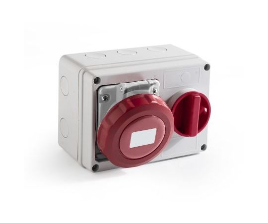RS PRO 電源コネクタ（産業用コネクタ） ウォールマウント ソケット 赤 1個 214-4246