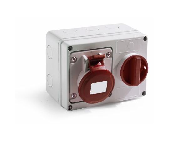 RS PRO 電源コネクタ（産業用コネクタ） ウォールマウント ソケット 赤 1個 214-4250