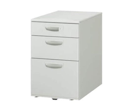ライオン事務器 395x600x611mm/3段 ワゴン（ストッパー付） 1個 EA954DF-155