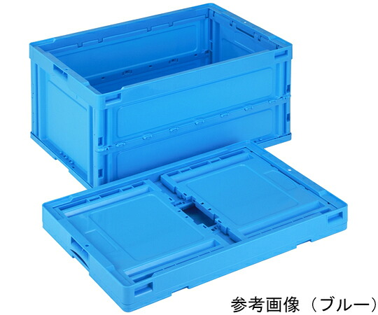 岐阜プラスチック工業 折りたたみコンテナー 外寸（mm）：650×440×327 内寸（mm）：600×405×315 CB-S76NR Y 1個