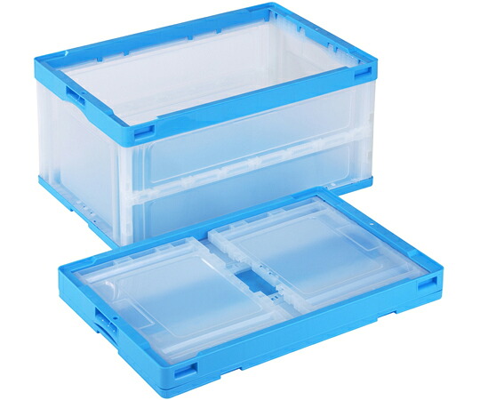 岐阜プラスチック工業 折りたたみコンテナー 外寸（mm）：650×440×327 内寸（mm）：600×405×315 CB-S76NR Bﾄ 1個